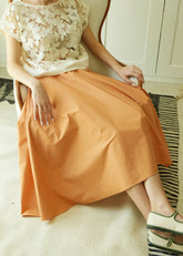 Safina Skirt- Organic Cotton Poplin